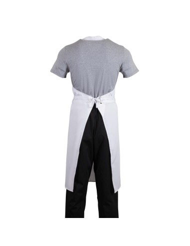 Tablier bavette Whites blanc XL - 80% polyester/20% coton