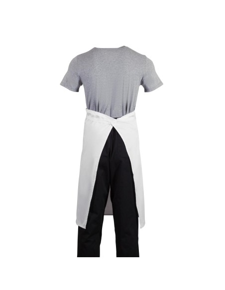 Tablier standard Whites blanc - 65% polyester/35% coton