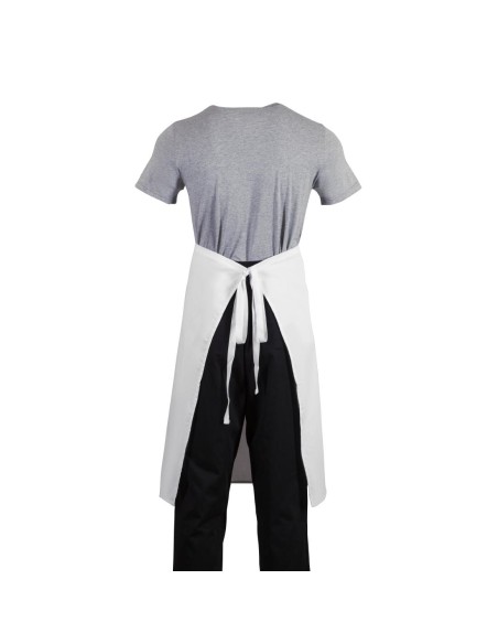 Tablier standard Whites blanc - 65% polyester/35% coton