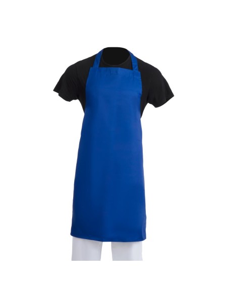 Tablier bavette Whites bleu roi - Poly-coton durable
