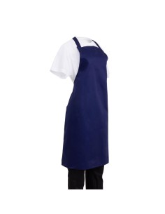 Tablier bavette Whites bleu marine - Polycoton résistant