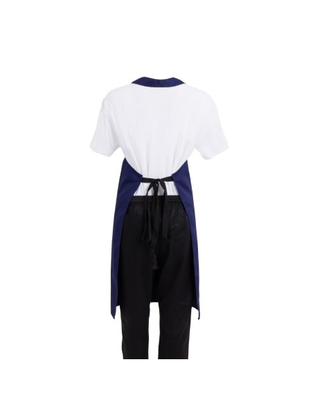 Tablier bavette Whites bleu marine - Polycoton résistant