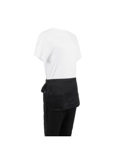 Tablier limonadier à poches Whites noir - 450x305 mm 2
