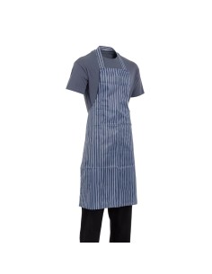 Tablier bavette déperlant Whites bleu et blanc - 1016x711 mm
