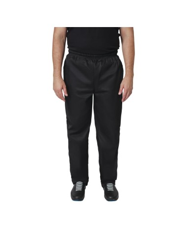 Pantalon de cuisine mixte Whites Vegas noir 3XL - durable et confortable
