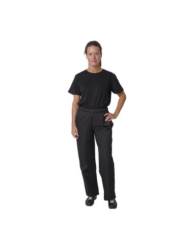 Pantalon de cuisine mixte Whites Vegas noir 3XL - durable et confortable