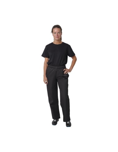 Pantalon de cuisine noir en polycoton - Whites Chefs Clothing