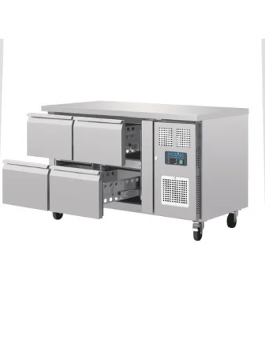 Table réfrigérée GN 1/1 ventilée 4 tiroirs Polar Série U