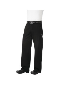 Pantalon Chef Works chevrons noirs M - Confort et style 2
