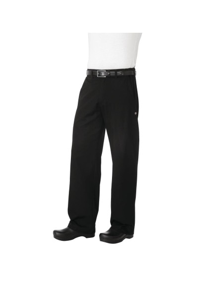 Pantalon Chef Works chevrons noirs M - Confort et style