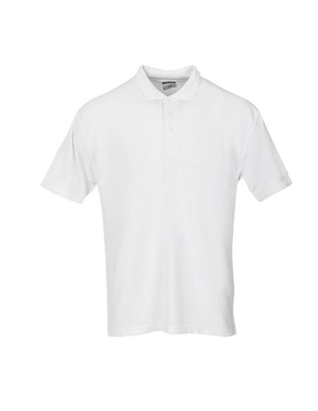Polo mixte blanc L Portwest - Résistant et confortable