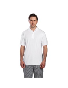Polo mixte blanc L Portwest - Résistant et confortable 2