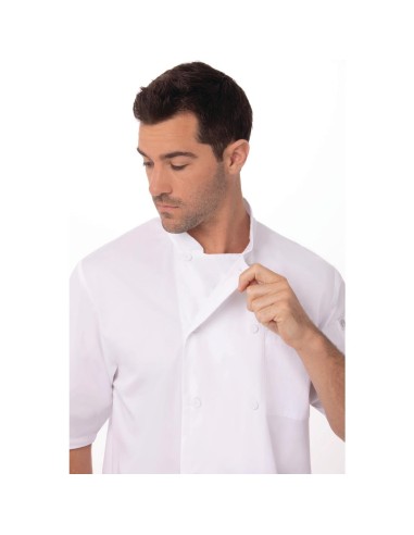Veste de cuisine Chef Works Montreal Cool Vent L - Blanc