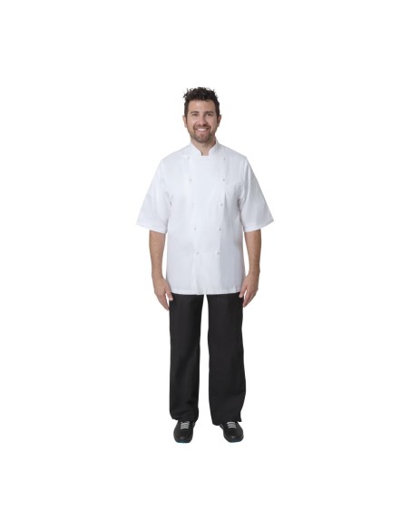 Veste de cuisine Chef Works Executive Capri blanche EU56