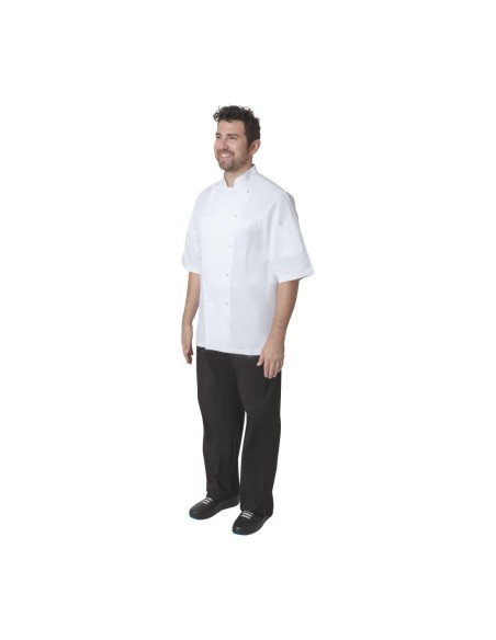 Veste de cuisine Chef Works Executive Capri blanche EU56