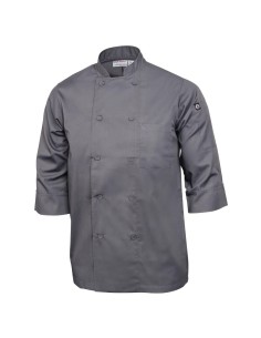 Veste de cuisine Chef Works gris S - 3/4 manches