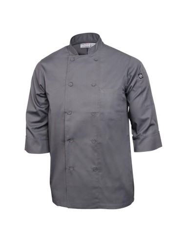 Veste de cuisine Chef Works gris S - 3/4 manches