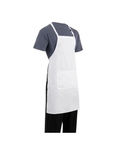 Tablier bavette Chef Works blanc - réglable et résistant 2