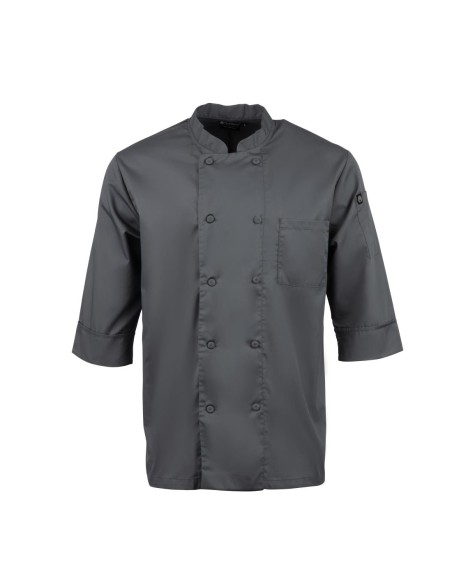 Veste de cuisine Chef Works gris S - 3/4 manches