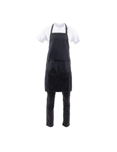 Tablier bavette Chef Works noir - 610 x 860 mm