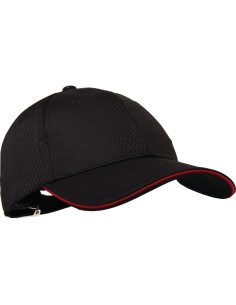 Casquette baseball Cool Vent Chef Works noire et rouge