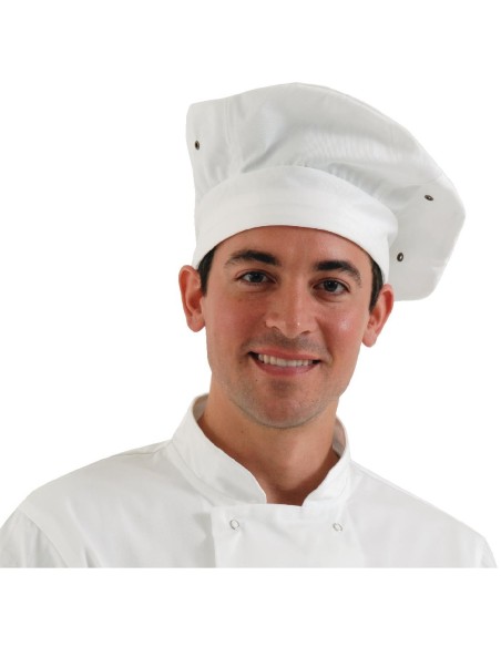 Toque Chef Works blanche - polyester-coton, 70g