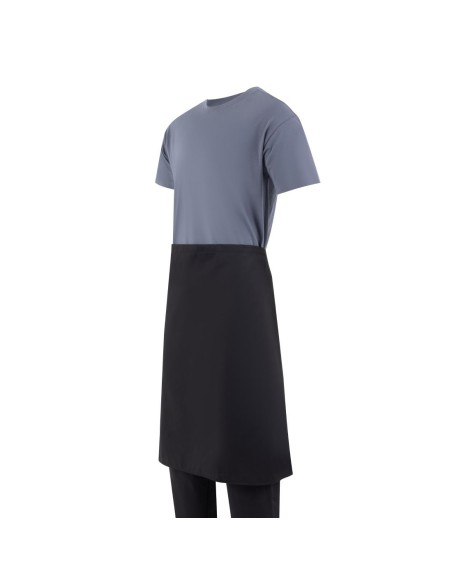 Tablier standard Whites noir - Poly-coton léger et durable