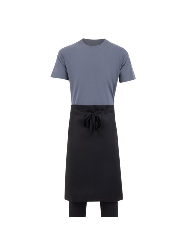Tablier standard Whites noir - Poly-coton léger et durable