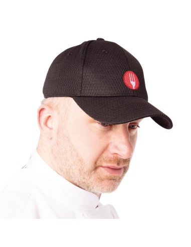 Casquette baseball Cool Vent Chef Works noire