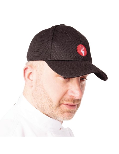 Casquette baseball Cool Vent Chef Works noire