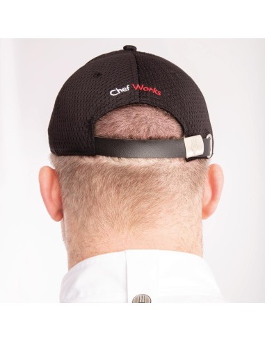 Casquette baseball Cool Vent Chef Works noire