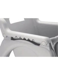 Chaise haute empilable grise en polypropylène Bolero 2