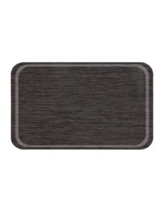 Plateau rond en mélamine Roltex GN1/1 antidérapant 530x325mm wengé