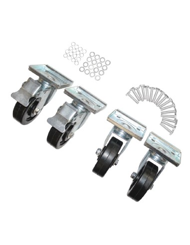 Jeu de roues Polar - Lot de 4 (2 freinées, 2 libres)