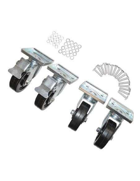 Jeu de roues Polar - Lot de 4 (2 freinées, 2 libres)