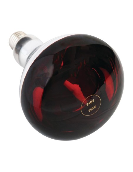 Ampoule chauffante rouge 250W E27 - Sans Marque