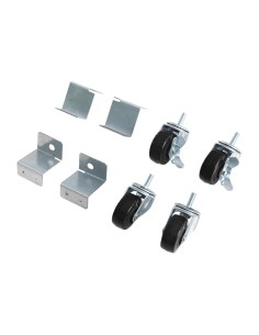 Roues pivotantes standard & freinées Polar - lot de 4