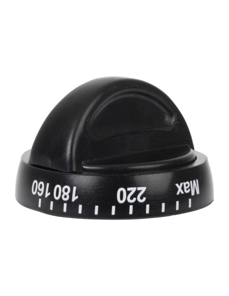 Bouton de four Buffalo compatible CT253 - Accessoire noir