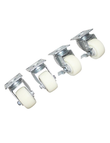 Roulettes standard et freinées Polar - lot de 4