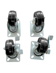 Roulettes standard et freinées Polar - lot de 4