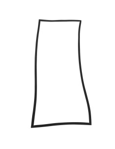 Joint de porte Polar pour GM813 - PVC 454x1276 mm