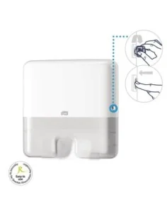 Distributeur mini pour essuie-mains interfoliés Tork blanc 2