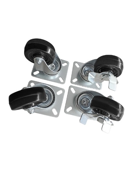 Roulettes Polar (lot de 4) - Accessoires acier noir