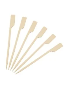 Brochettes biodégradables en bambou Fiesta Compostable 120mm (Lot de 100) 2
