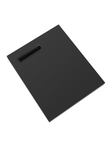 Porte droite Polar - Accessoire inox noir