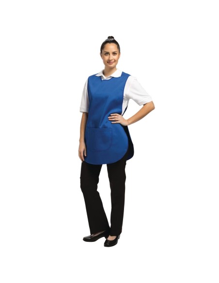 Tablier chasuble avec poche - Whites bleu roi