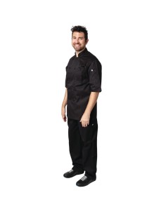 Veste de cuisine mixte Cool Vent Chef Works Montreal noire XL