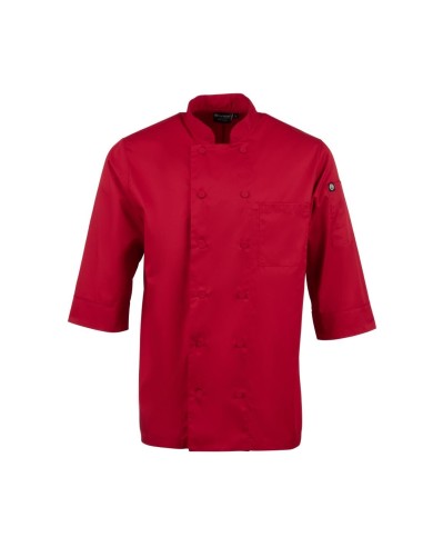 Veste de cuisine Chef Works rouge L - mixte