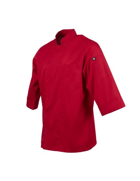 Veste de cuisine Chef Works rouge L - mixte