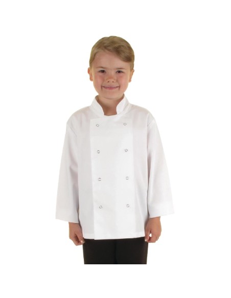 Veste de cuisine enfant Whites blanche S/M - 5-7 ans